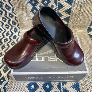 Dansko Professional Cordovan Cabrio Leather Clogs